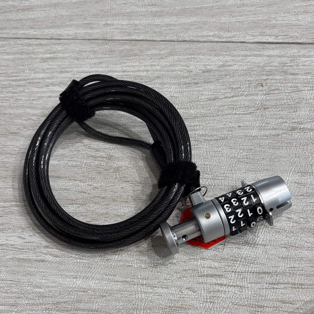 PNY Black and Silver Combination Laptop Lock